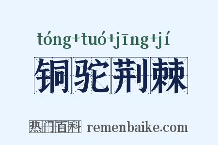 铜驼荆棘是什么意思的图片